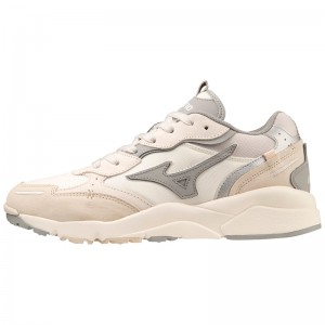 Basket Mizuno Sky Medal Beta Femme Blanche Grise Marron | France M6942PC