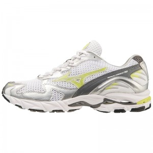 Basket Mizuno Wave Rider 10 Femme Blanche Argent | France M3591WX