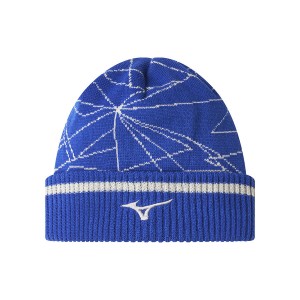 Bonnet Mizuno Breath Thermo Graphique Femme Bleu | France M3780BJ