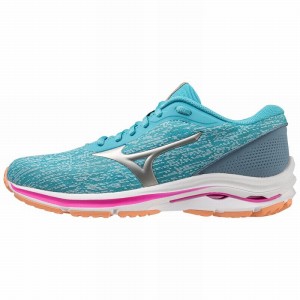 Chaussure Running Mizuno Wave Kizuna 3 Femme Bleu Argent Orange Clair | France M6879AW