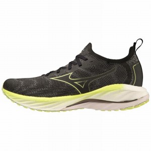 Chaussure Running Mizuno Wave Neo Vent Homme Noir Jaune | France M4537XC