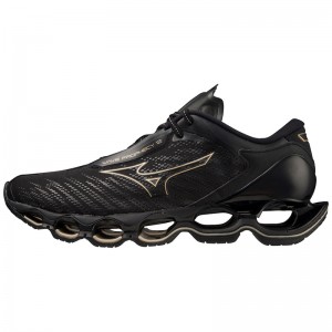 Chaussure Running Mizuno Wave Prophecy 12 Femme Noir Doré | France M9783SC