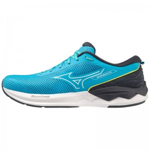 Chaussure Running Mizuno Wave Revolt 3 Homme Bleu Blanche | France M2591PO