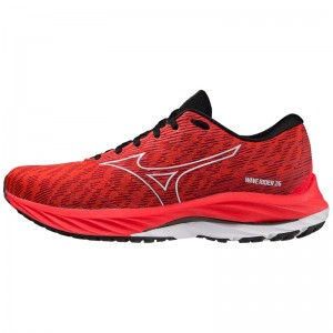 Chaussure Running Mizuno Wave Rider 26 Homme Rouge Blanche Noir | France M9350SX