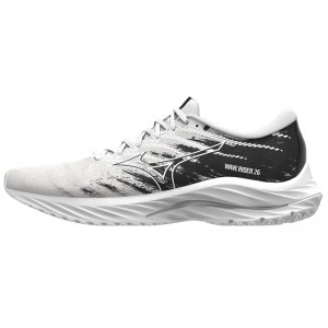 Chaussure Running Mizuno Wave Rider 26 Homme Blanche Noir | France M1325CA