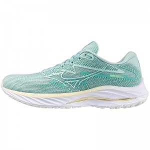 Chaussure Running Mizuno Wave Rider 27 Femme Bleu Blanche | France M2145LT