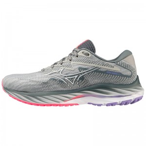 Chaussure Running Mizuno Wave Rider 27 Femme Bleu Blanche Rose | France M2395QR