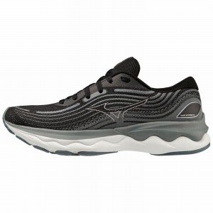 Chaussure Running Mizuno Wave Skyrise 4 Femme Noir Blanche | France M8524WB