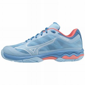 Chaussure Tennis Mizuno Wave Exceed Light CC Femme Blanche Rose | France M5904RT