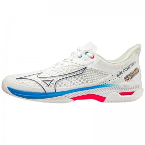 Chaussure Tennis Mizuno Wave Exceed Tour 5 AC Femme Blanche | France M5269NO