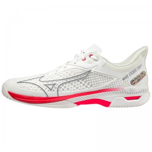 Chaussure Tennis Mizuno Wave Exceed Tour 5 CC Femme Blanche | France M8237ET