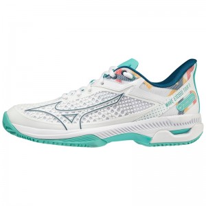 Chaussure Tennis Mizuno Wave Exceed Tour 5 CC Femme Turquoise | France M3409OU