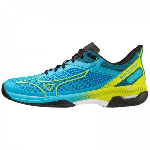 Chaussure Tennis Mizuno Wave Exceed Tour 5 AC Homme Bleu Jaune | France M6405WM