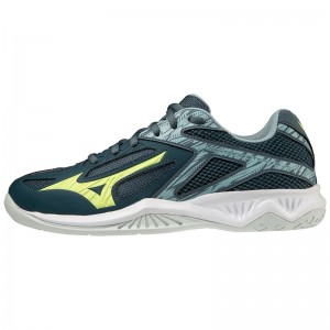 Chaussure Volley Mizuno Lightning Star Z6 Jr Femme Vert Bleu | France M4536LI