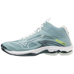 Chaussure Volley Mizuno Wave Lightning Z7Mid Femme Vert Blanche | France M6983OU