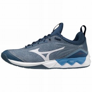 Chaussure Volley Mizuno Wave Luminous 2 Femme Bleu | France M4863DU