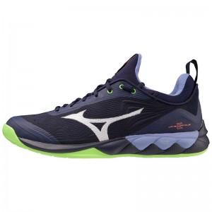 Chaussure Volley Mizuno Wave Luminous 2 Homme Bleu Marine | France M4723EV