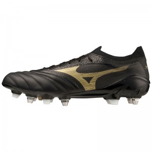 Chaussure de Foot Mizuno Morelia Neo IV Beta Femme Noir Doré Noir | France M6047UB