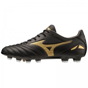 Chaussure de Foot Mizuno Morelia Neo IV Pro Femme Noir Doré Noir | France M2896UN