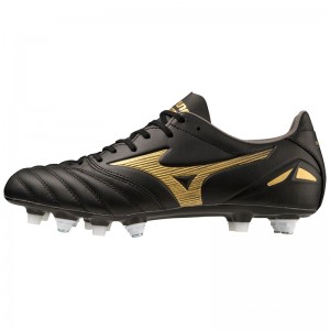 Chaussure de Foot Mizuno Morelia Neo IV Pro Homme Noir Doré Noir | France M0468HP