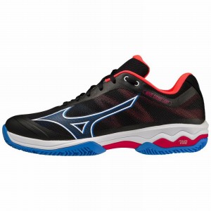 Chaussures Padel Mizuno Wave Exceed Light Homme Noir Blanche Rouge | France M7296WU