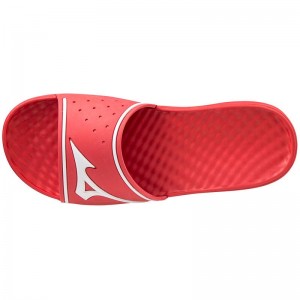 Claquette Mizuno Relax Claquette 2 Femme Rouge Blanche | France M9576AM