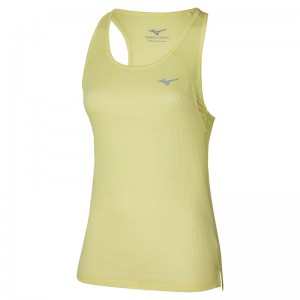 Debardeur Mizuno Dryaeroflow Tank Femme Vert Clair Jaune | France M0798UE