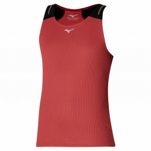 Debardeur Mizuno Dryaeroflow Tank Homme Rouge Noir | France M8462ZL