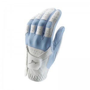 Gant Mizuno Stretch Glove Ladies Left Hand Femme Blanche Bleu | France M7031RL