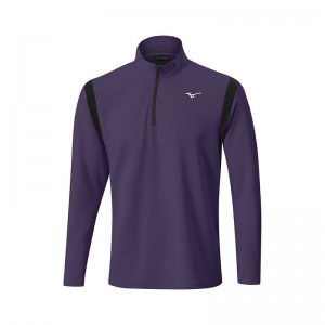 Hauts Mizuno D'hiver Breeze Elite 1/4 Zip Homme Violette | France M6802QU