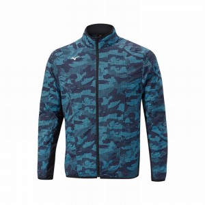 Hauts Mizuno D'hiver Stretch Full Zip Homme Bleu | France M3920YF