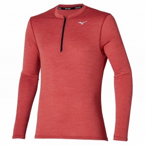 Hauts Mizuno Impulse Core LS HZ Homme Rouge | France M7349YO