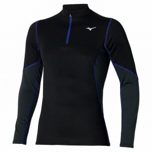 Hauts Mizuno Merino Laine H/Z Homme Noir Bleu | France M2390UV