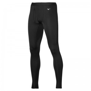 Hauts Mizuno Mid Weight Long Tight Homme Noir | France M8910QI