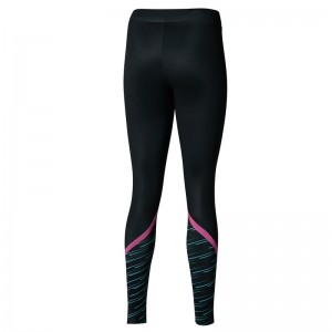 Leggings Mizuno Athletics Graphique Femme Noir | France M6209KZ