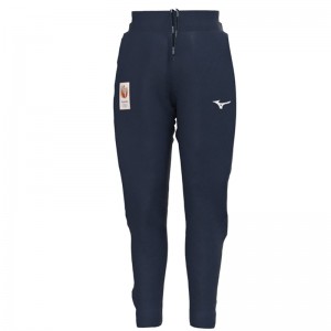 Pantalon Mizuno Nevobo Freetime Sweat Femme Bleu Marine | France M9018AQ