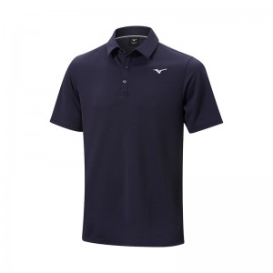 Polo Mizuno BT D'hiver Homme Bleu Marine | France M2736SP