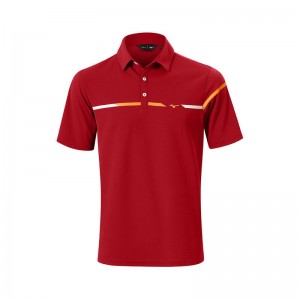 Polo Mizuno Breath Thermo St Homme Rouge | France M4625ZG