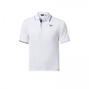 Polo Mizuno QD Comp Plus Homme Blanche | France M8013UY