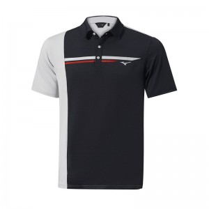 Polo Mizuno QD Elite Panel Homme Noir | France M5902XL