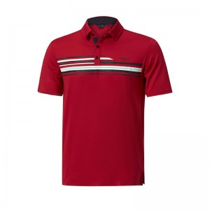 Polo Mizuno QD Elite Stripe Homme Rouge | France M7346LD