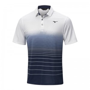 Polo Mizuno Quick Dry Mirage Homme Blanche | France M9658OI