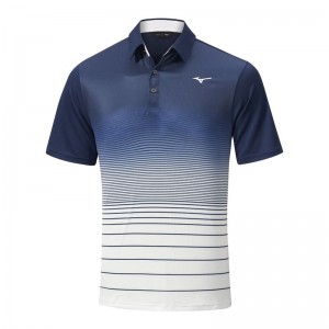 Polo Mizuno Quick Dry Mirage Homme Bleu Marine | France M0826MK