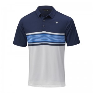 Polo Mizuno Quick Dry Oceanic Homme Bleu Marine | France M5643YP