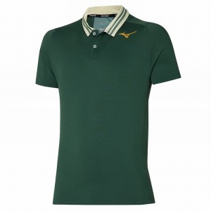 Polo Mizuno Shadow Homme Vert | France M4206TG