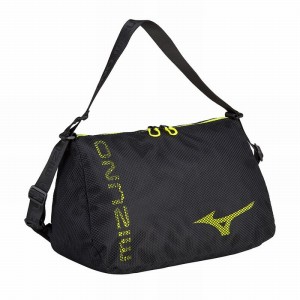 Sacs Mizuno Mesh Holdall 30 Femme Noir Jaune | France M4692PH