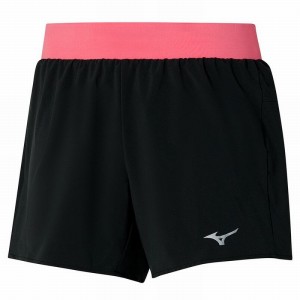 Short Mizuno Alpha 4.5 Femme Noir Corail | France M8491EF