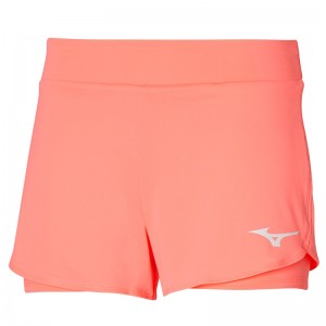 Short Mizuno Flex Femme Corail | France M1892MD