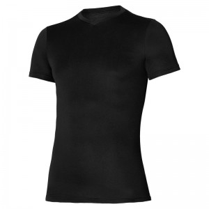 T Shirts Mizuno BT Under V Neck Tee Homme Noir | France M7256NH