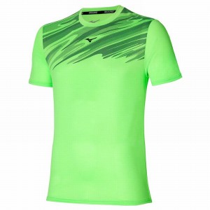 T Shirts Mizuno Core Graphique Tee Homme Vert Clair | France M1439KR